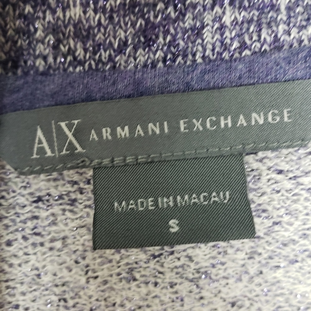 Armani Exchange knit moto snap jacket I26 - Picture 7 of 8